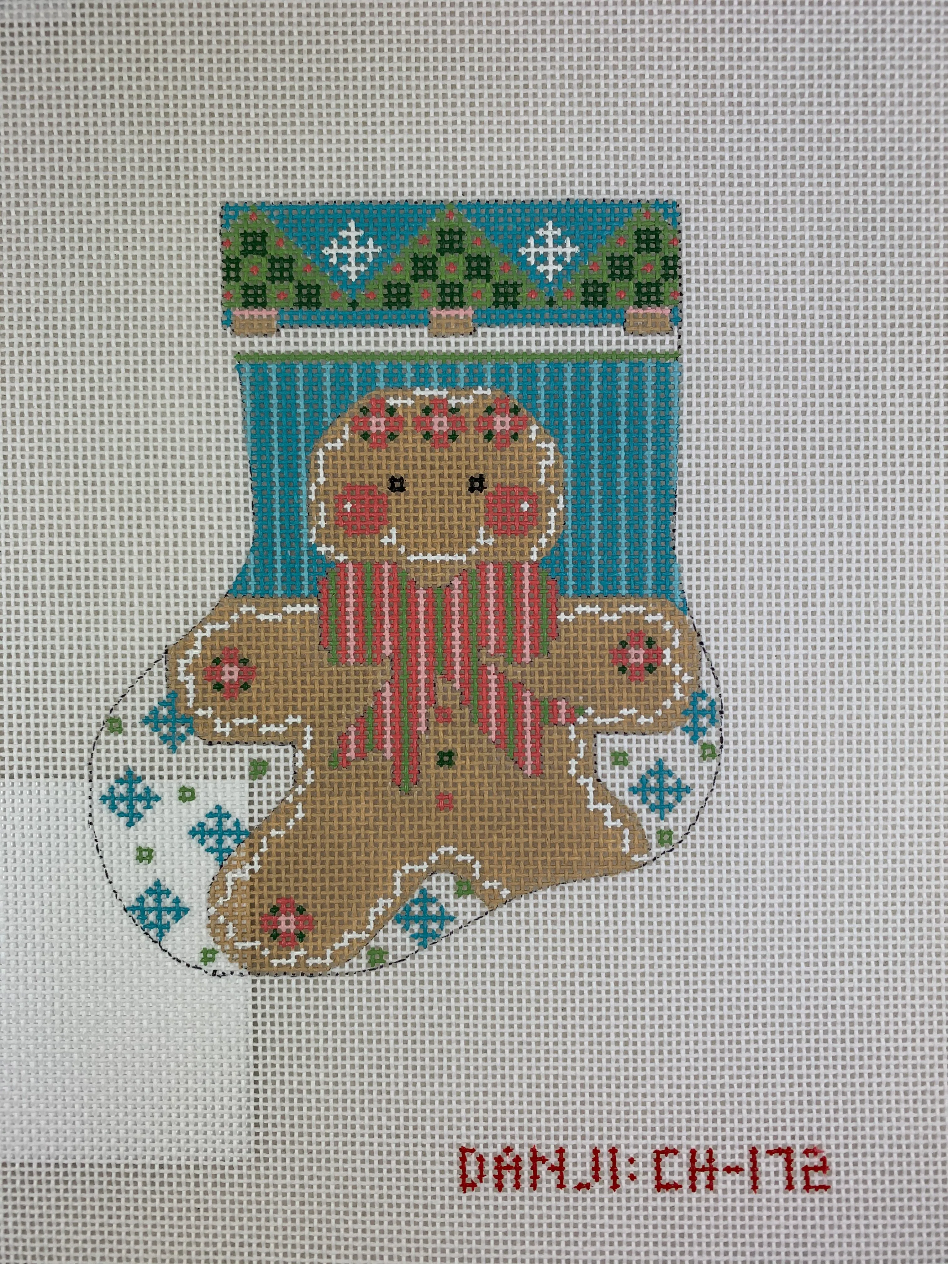 * Danji Designs CH172 Gingerbread Girl Mini Stocking