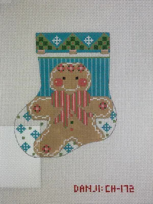 * Danji Designs CH172 Gingerbread Girl Mini Stocking