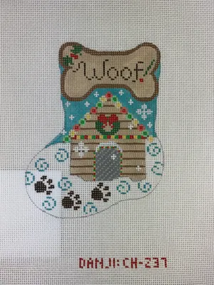 * Danji Designs CH237 Woof Mini Stocking