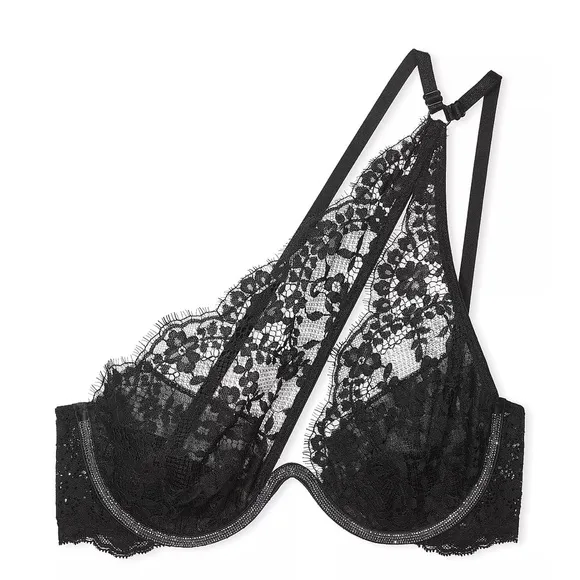- New DREAM ANGELSTwinkle Lace One-Shoulder Monowire Bra