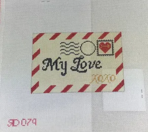 * Rachel Donley Needlepoint RD079 Mini Love Letter