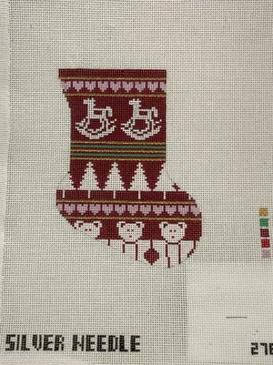 * Silver Needle 278 Red Rocking Horse Mini Stocking