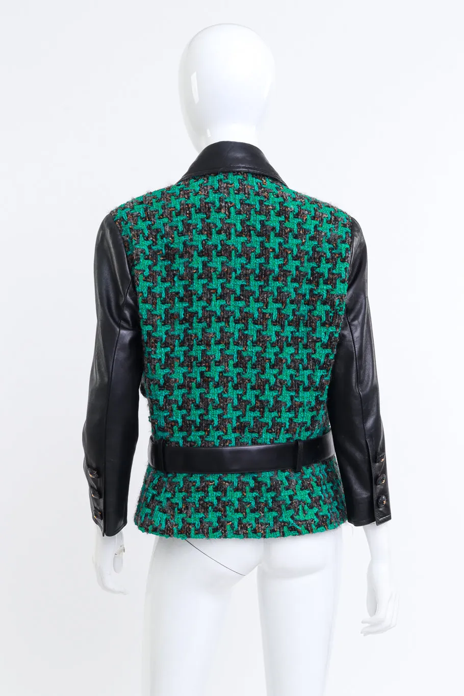 1992 F/W Leather & Bouclé Jacket