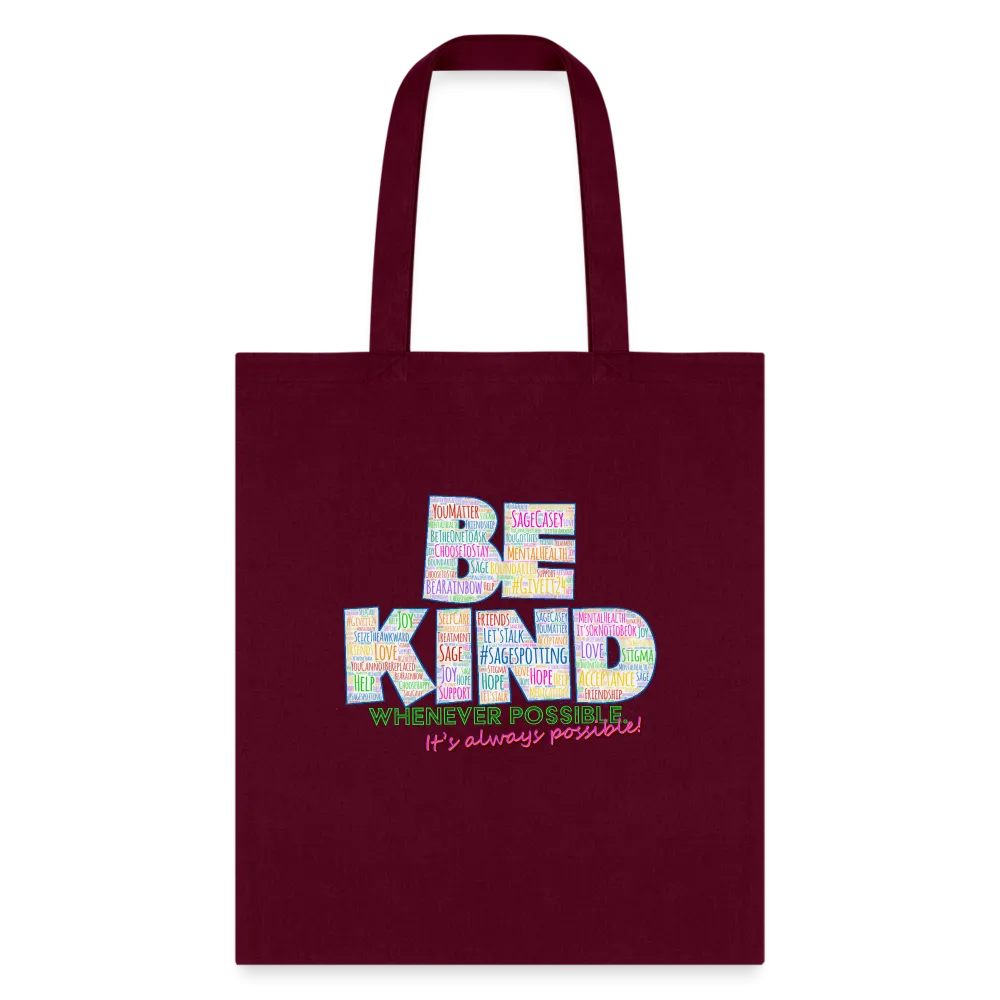 2024 Rainbow Party *BE KIND* Tote Bag