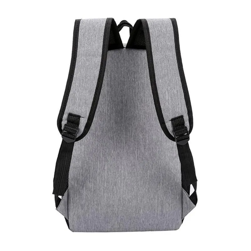 3 Piece USB Charging Canvas Anti Theft Backpack Set