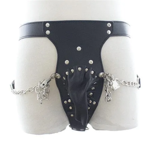 6837M      The Cock Locker Male Locking Penis Pouch Chastity Belt
