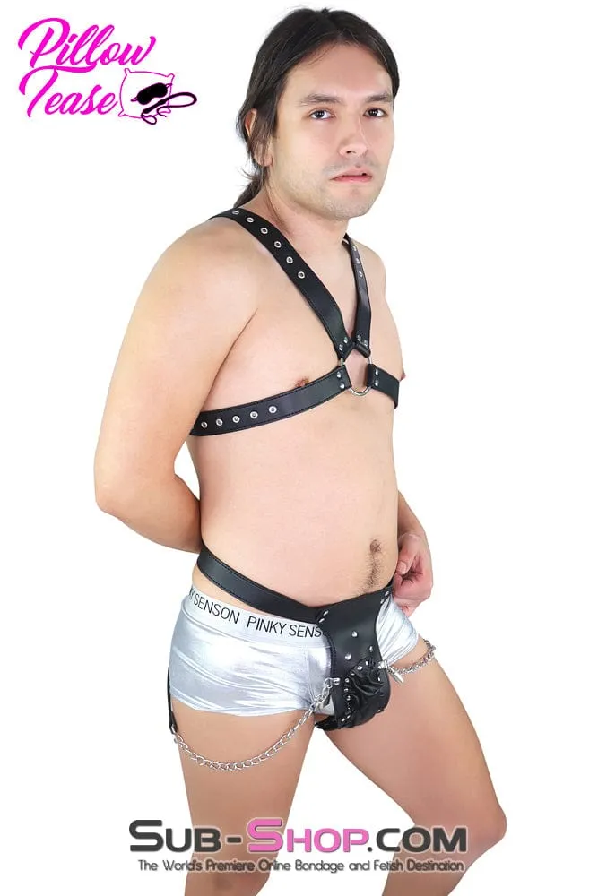 6837M      The Cock Locker Male Locking Penis Pouch Chastity Belt