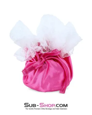 7317AE      Forced Feminization Hot Pink Sissy Boi Cock & Balls Pouch Crossdressing Gear
