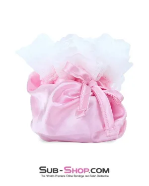 7318AE      Princess Pink Sissy Men's Cock & Balls Sissy Chastity Pouch - MEGA Deal
