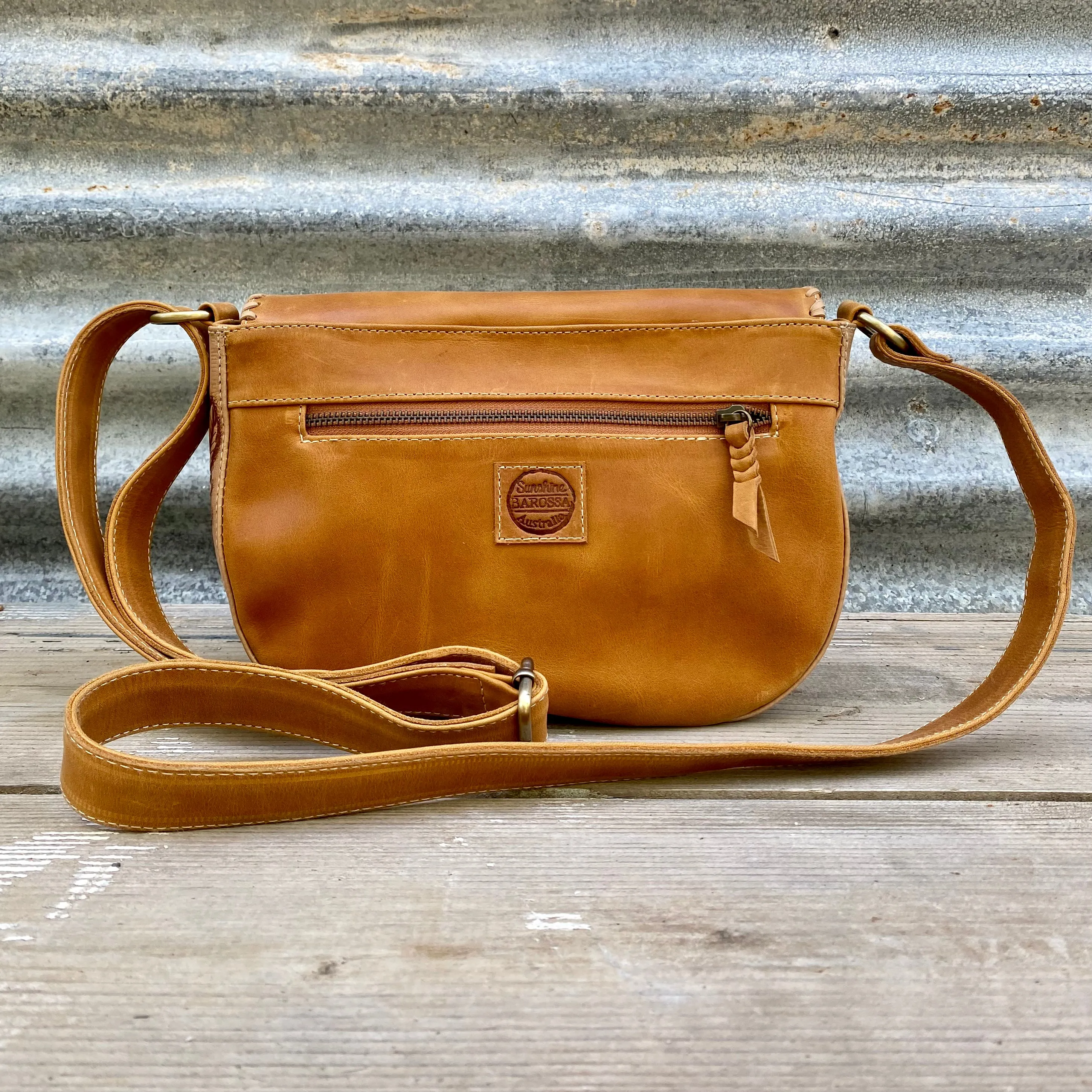 A Carved Leather Handbag