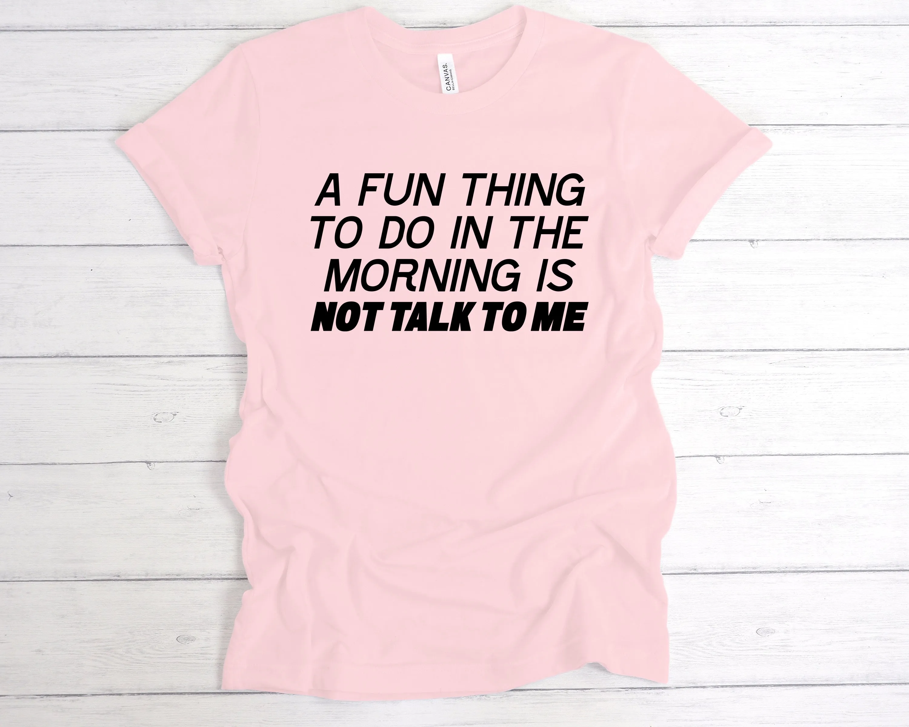 A Fun Thing To Do In the Morning Is Not Talk To Me T-Shirt