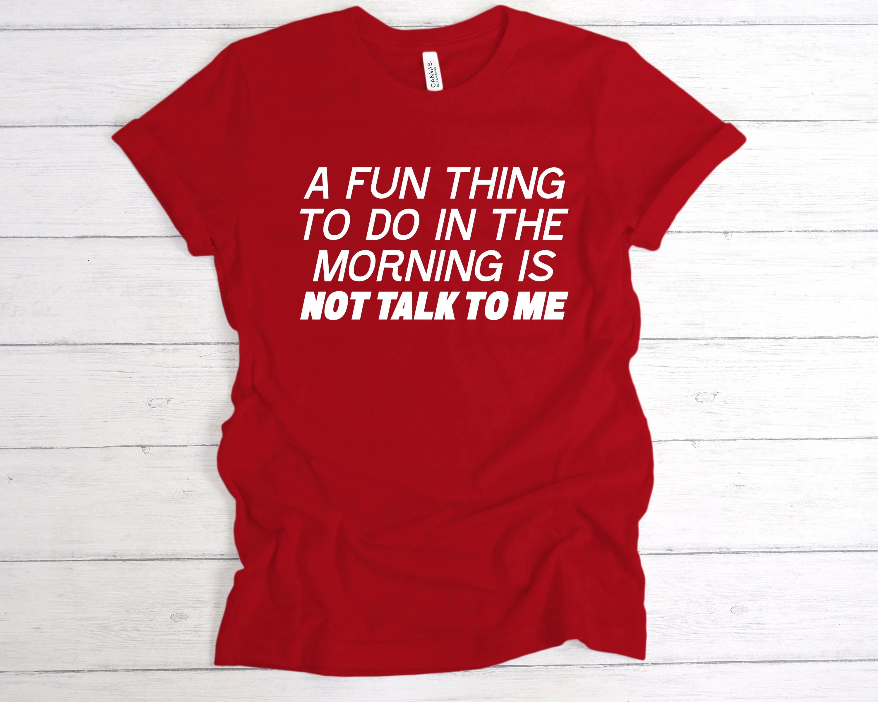 A Fun Thing To Do In the Morning Is Not Talk To Me T-Shirt