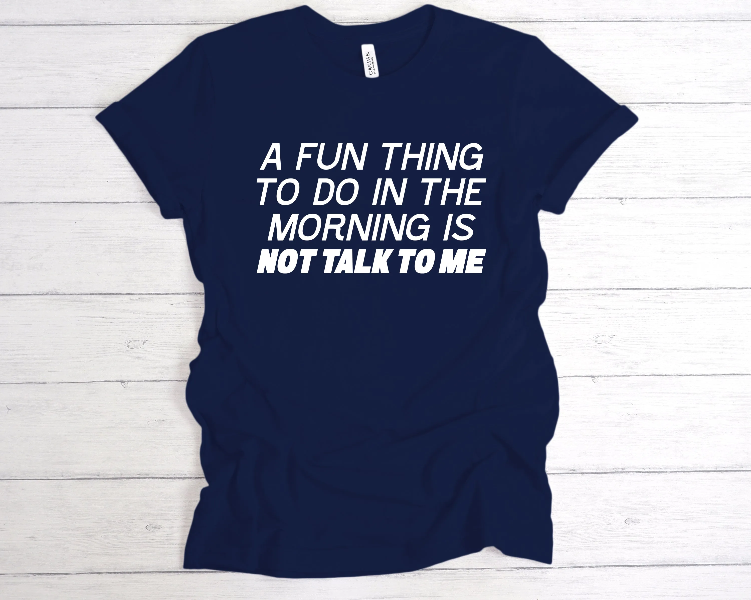A Fun Thing To Do In the Morning Is Not Talk To Me T-Shirt
