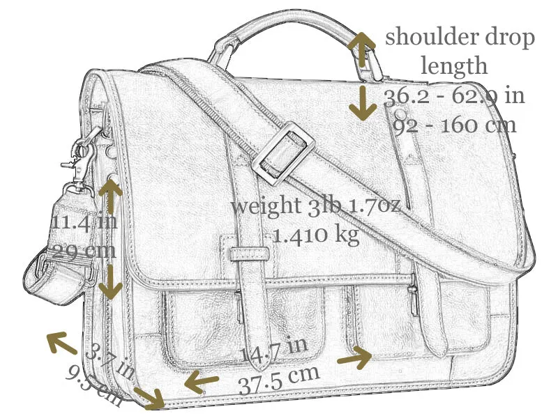 A Midsummer Night's Dream - Leather Briefcase Backpack