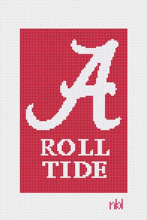 Alabama Mini Flag Canvas