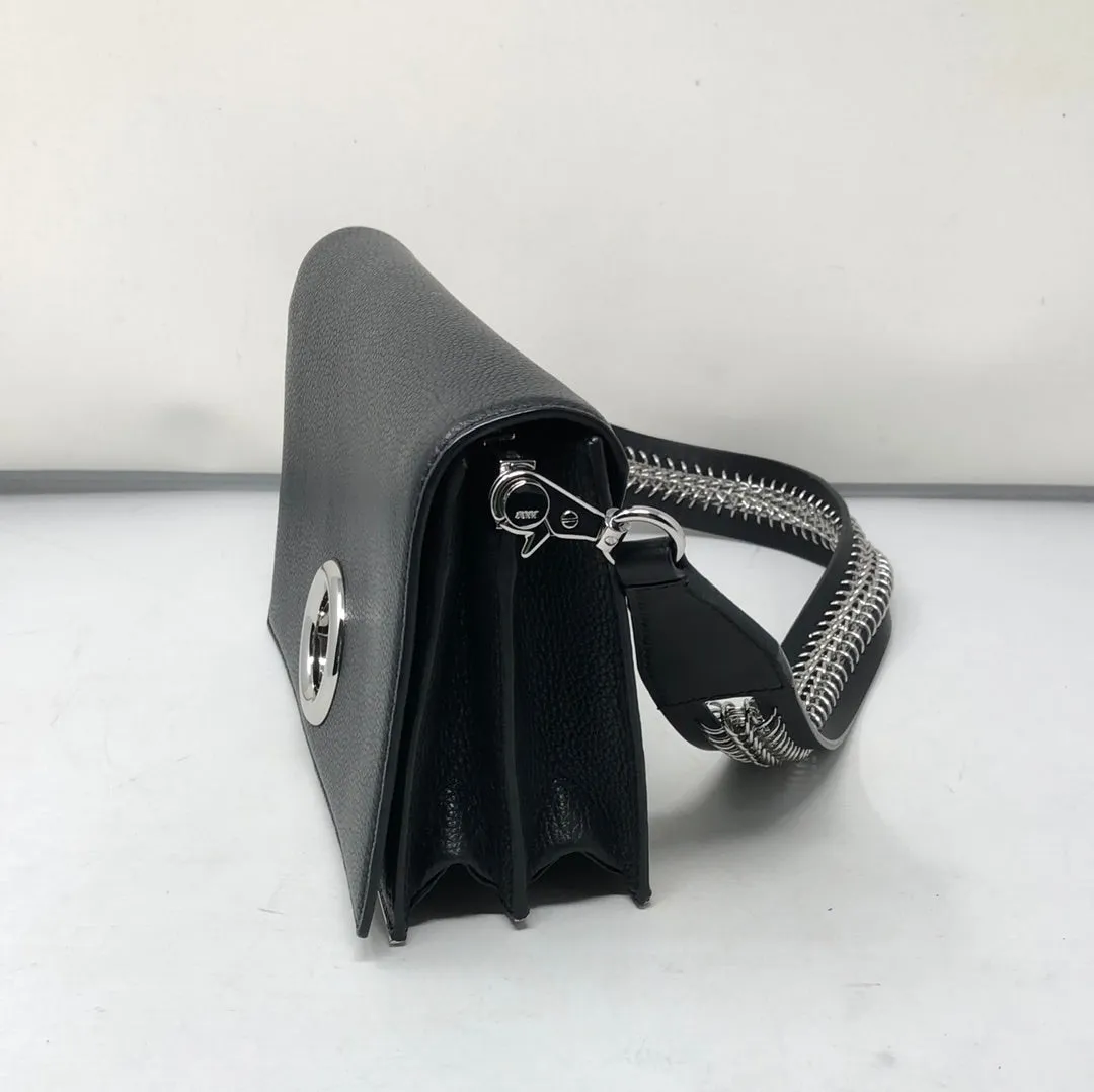 Alexander Wang Black Riot Leather Convertible Clutch Bag