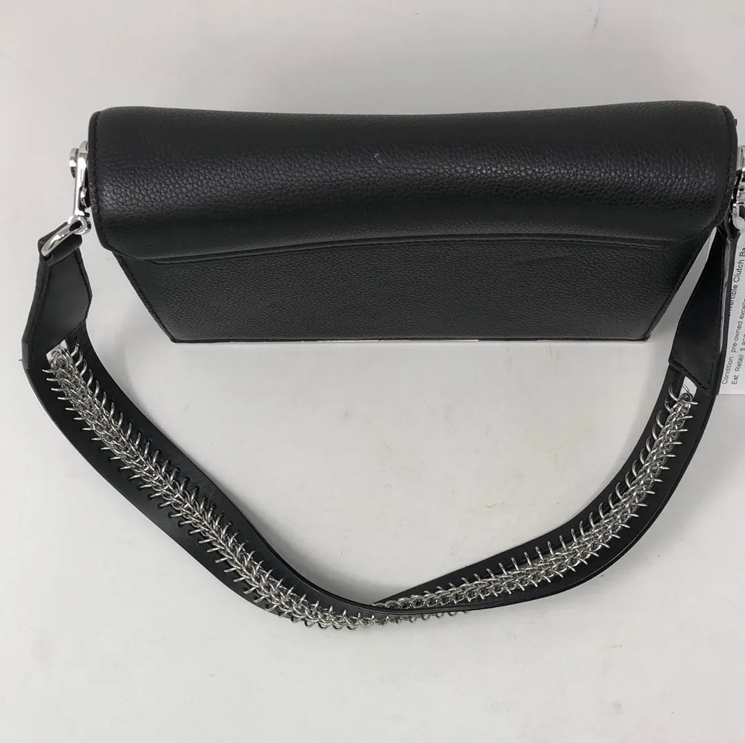 Alexander Wang Black Riot Leather Convertible Clutch Bag