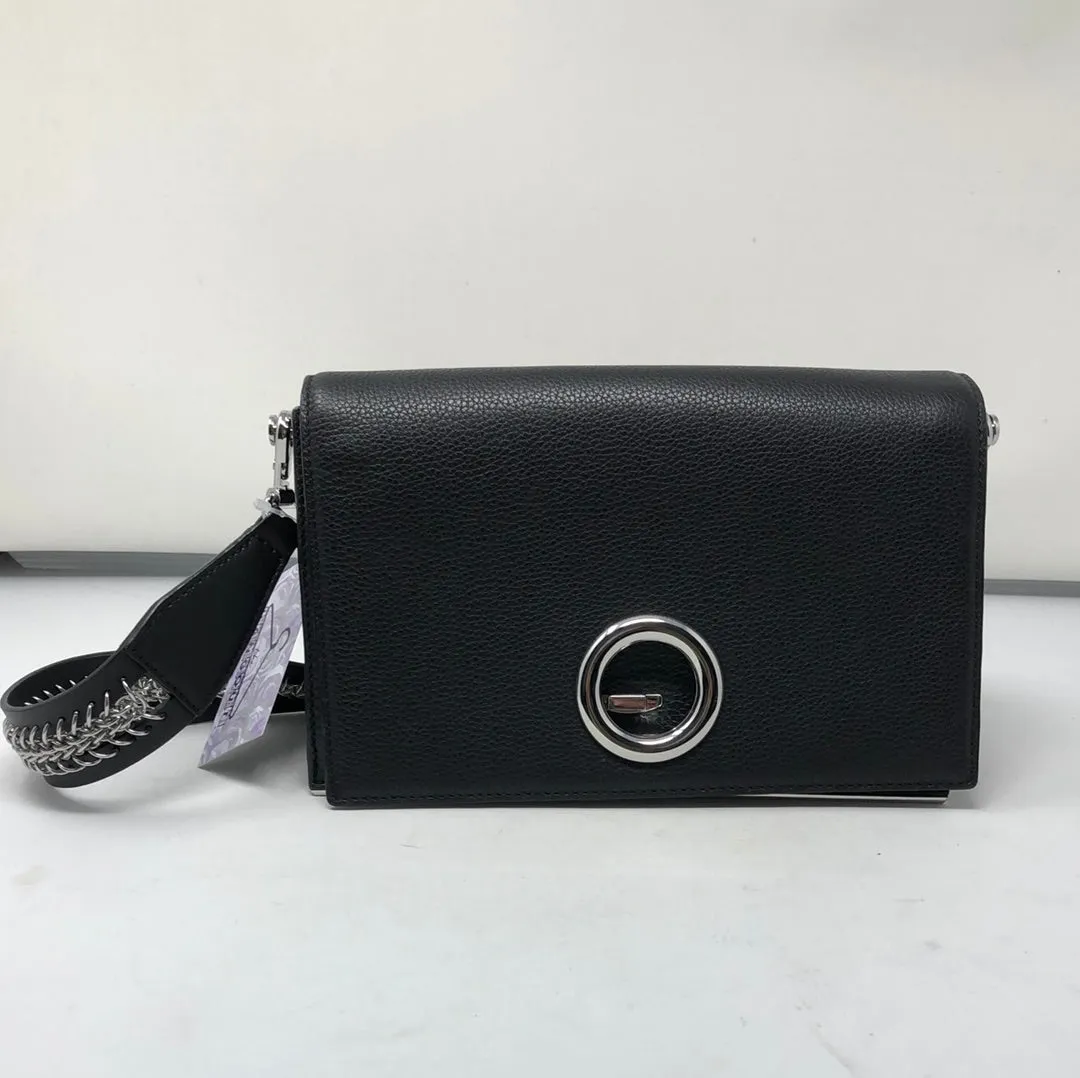 Alexander Wang Black Riot Leather Convertible Clutch Bag