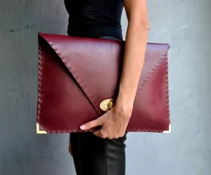 Ana Koutsi - Leather Envelope Clutch