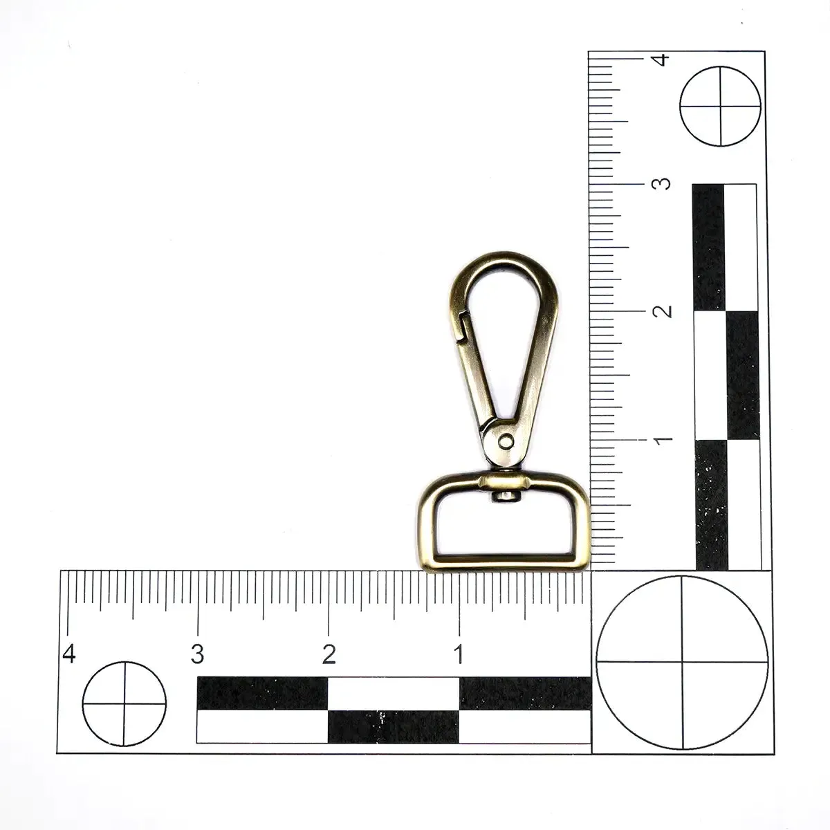 Antique Brass Lever Swivel Snap 1 inch