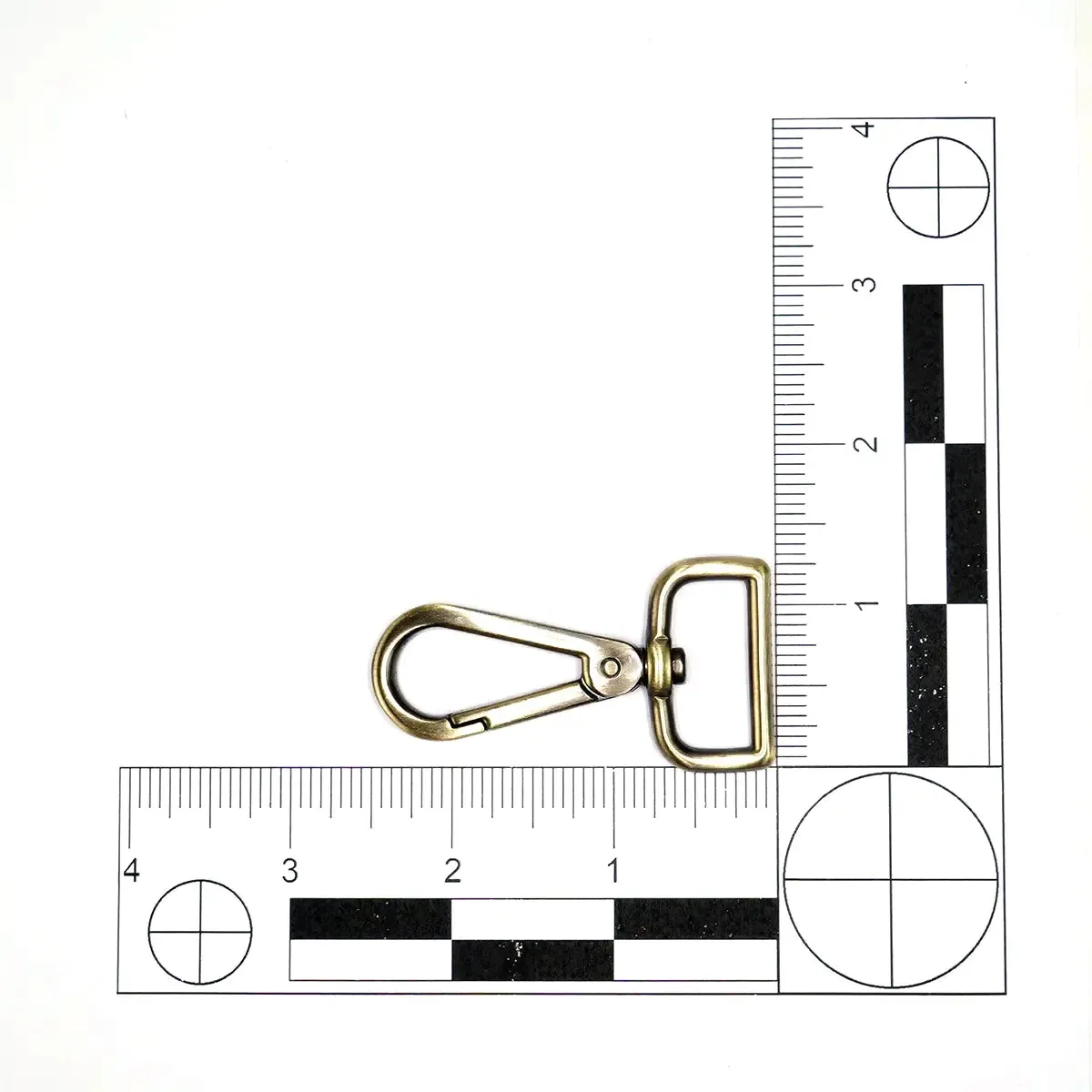 Antique Brass Lever Swivel Snap 1 inch