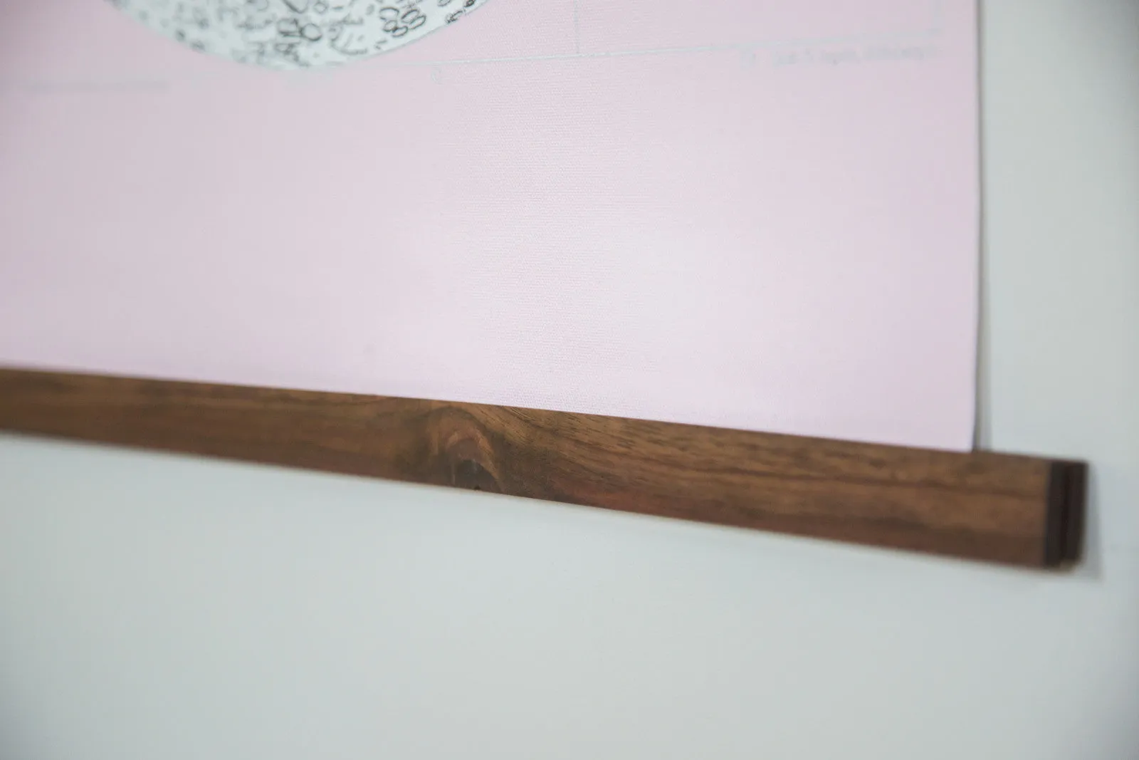 Antique Moon Chart Pull Down Revival in Pink