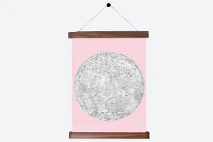Antique Moon Chart Pull Down Revival in Pink