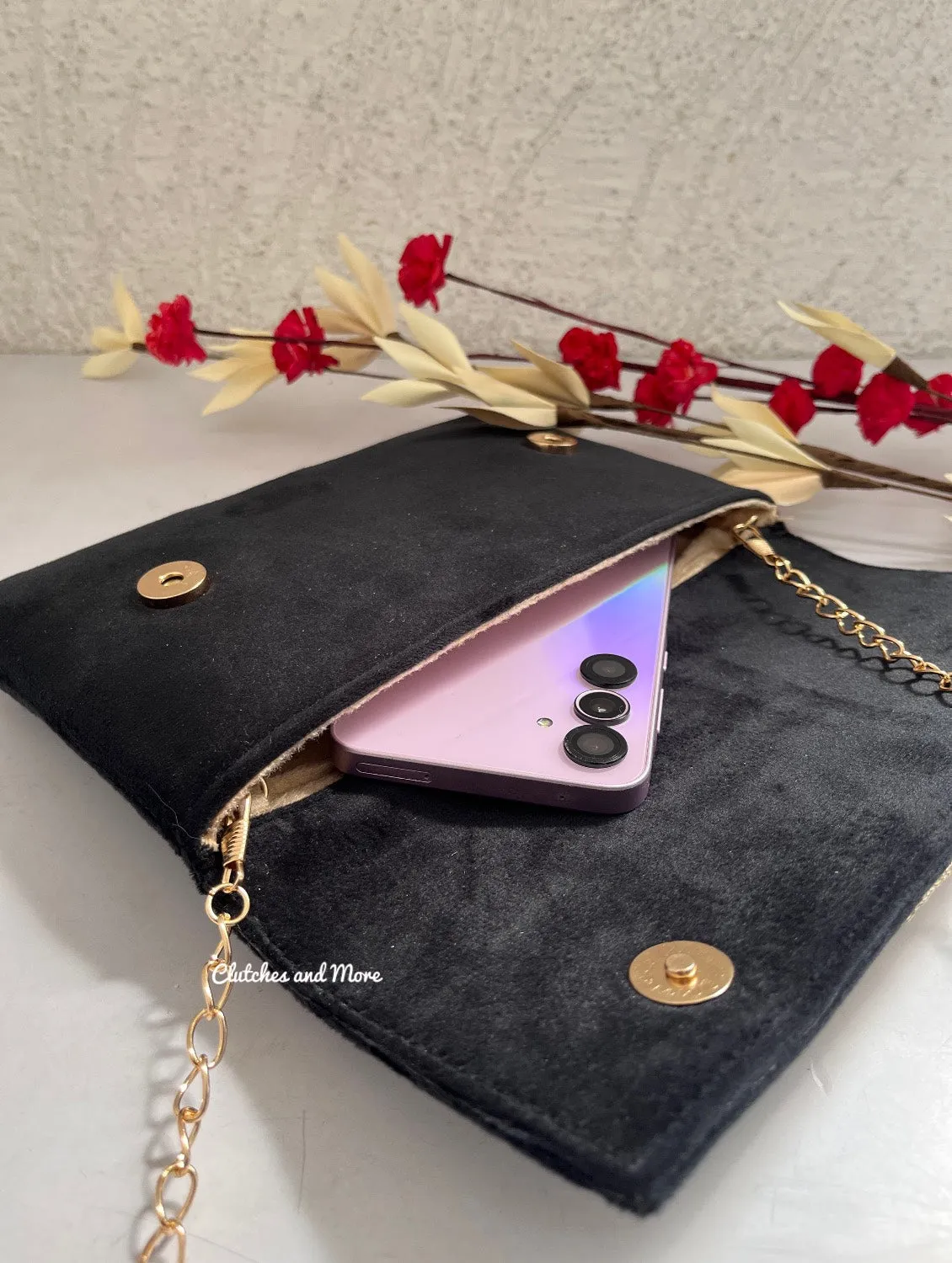 Anvi Shell Envelop Bag Black
