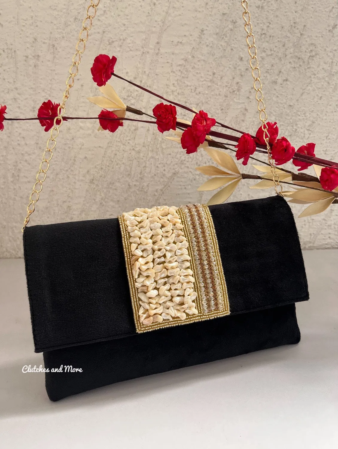 Anvi Shell Envelop Bag Black