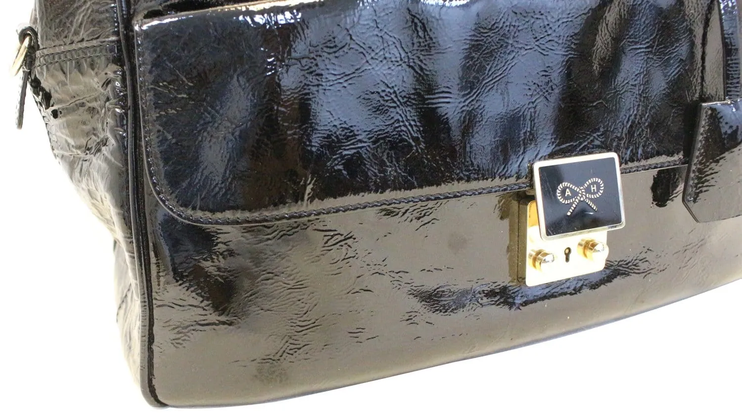 Anya Hindmarch Handbags Women Carker Black Patent Leather - Last Call