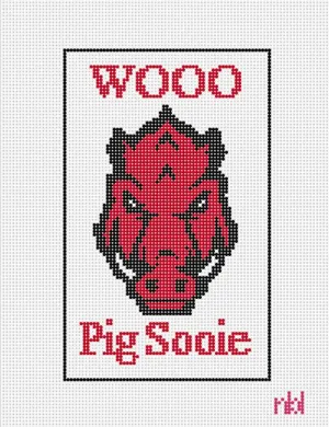 Arkansas Mini Flag Canvas