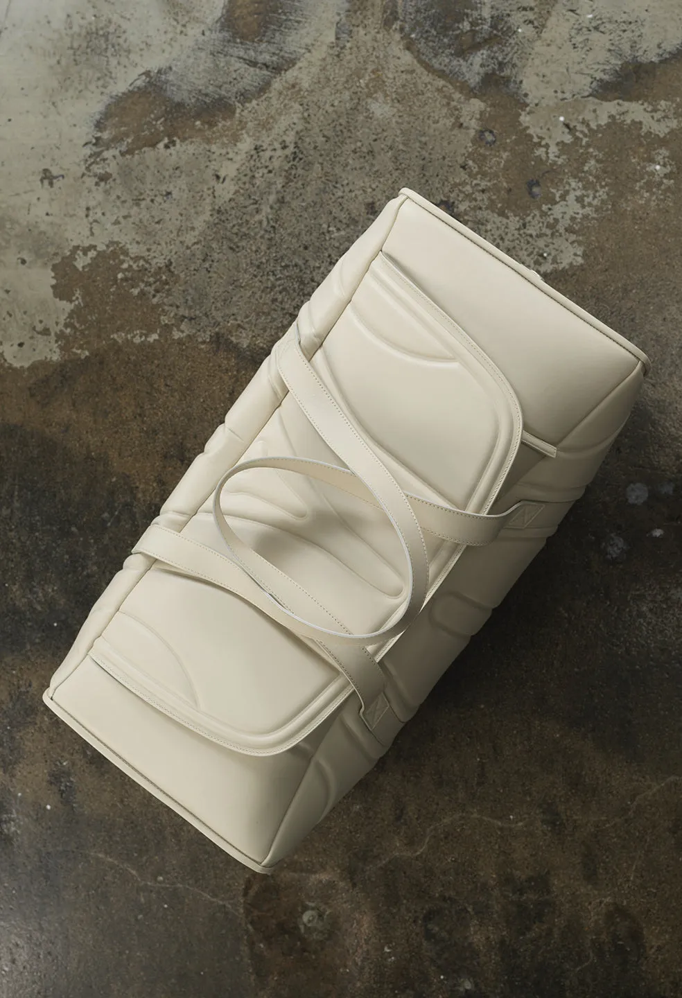 Armor Leather Duffle / Ivory