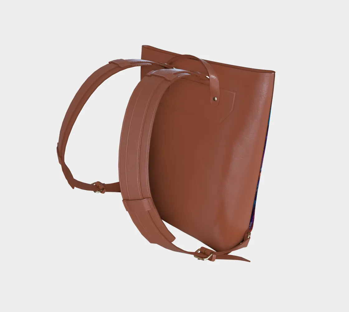 Art Girl Back Pack Vegan leather