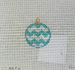 Associated Talents, Inc 113 Aqua Chevron Mini Ball