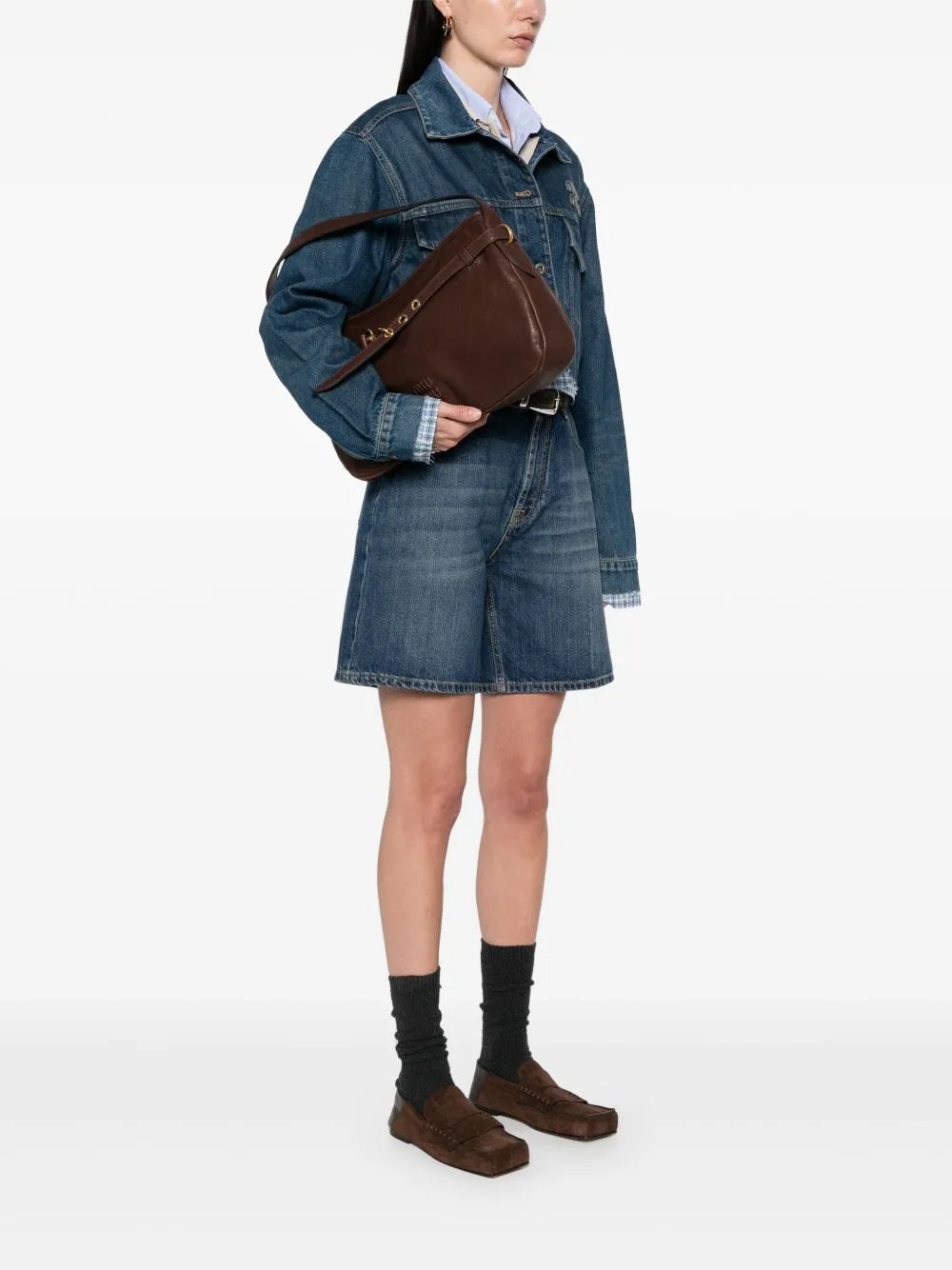 Aventure leather shoulder bag