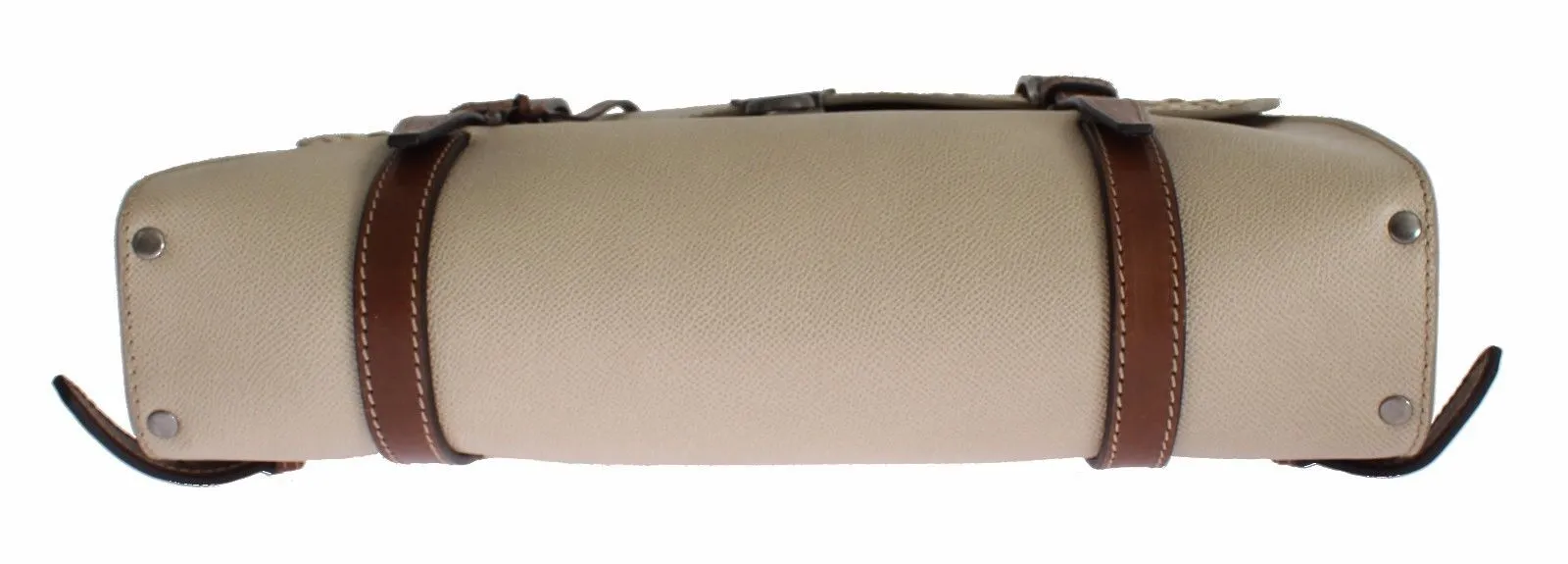 Bag Beige Studded Leather Backpack