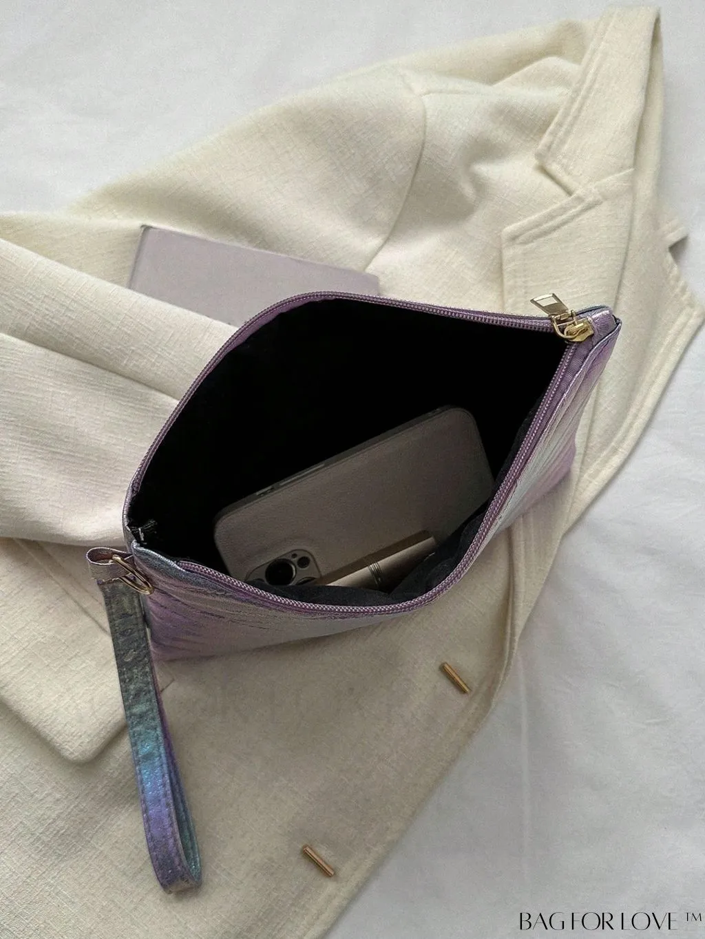 BagForLove - Chic Holographic Quilted PU Square Bag