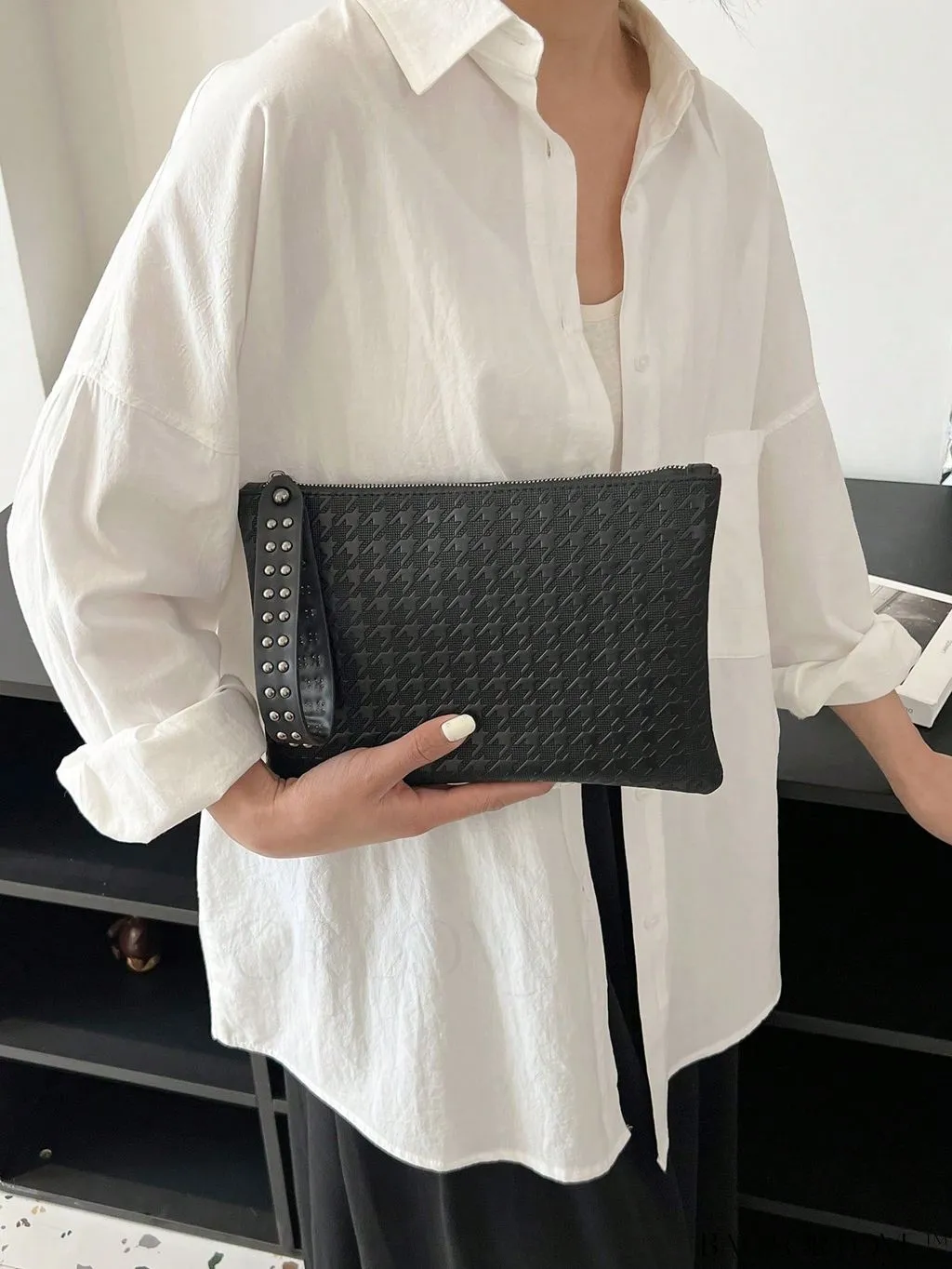 BagForLove - Crocodile Embossed PU Square Bag for Everyday Use
