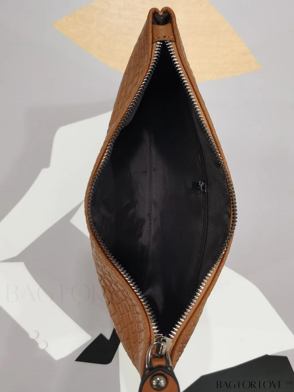 BagForLove - Crocodile Embossed PU Square Bag for Everyday Use