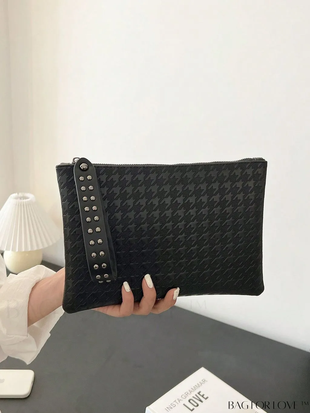 BagForLove - Crocodile Embossed PU Square Bag for Everyday Use