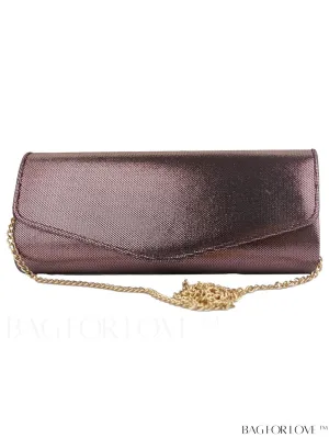 BagForLove - Embossed Glitter Envelope Bag with Chain Strap
