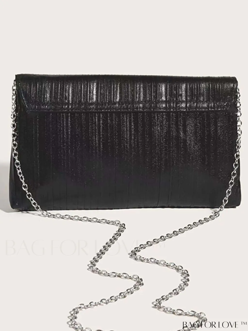 BagForLove - Medium Metallic Flap Envelope Bag - Elegant Mothers Day Gift for Mom