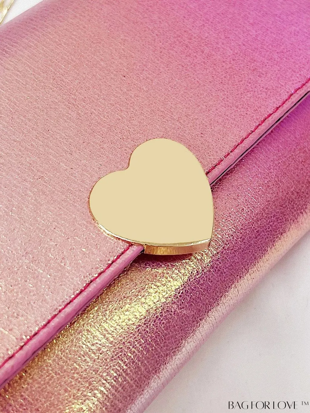 BagForLove - Metal Chain Envelope Clutch: Versatile and Elegant Shoulder Bag