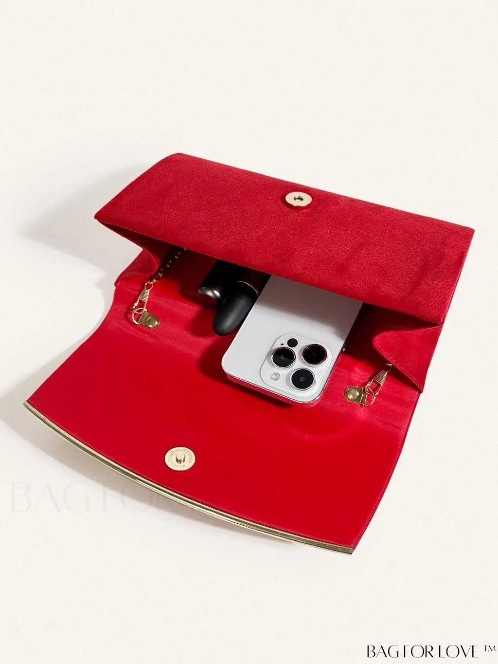 BagForLove - Minimalist Flap Envelope Bag with Contrast Binding in Petite Size