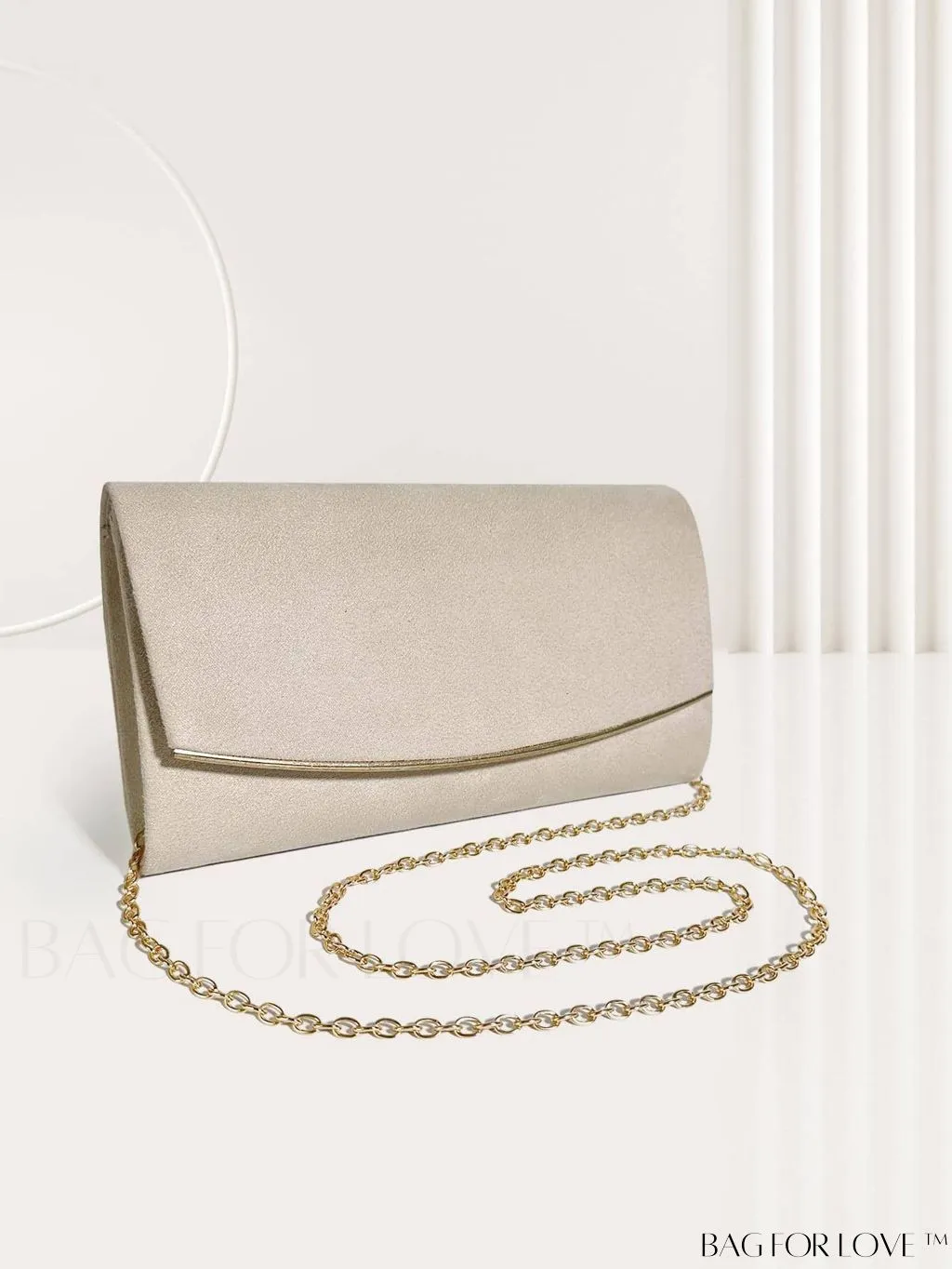 BagForLove - Minimalist Flap Envelope Bag with Contrast Binding in Petite Size
