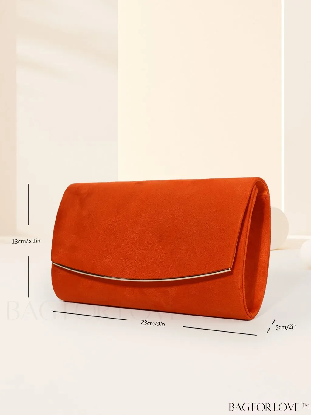 BagForLove - Minimalist Flap Envelope Bag with Contrast Binding in Petite Size