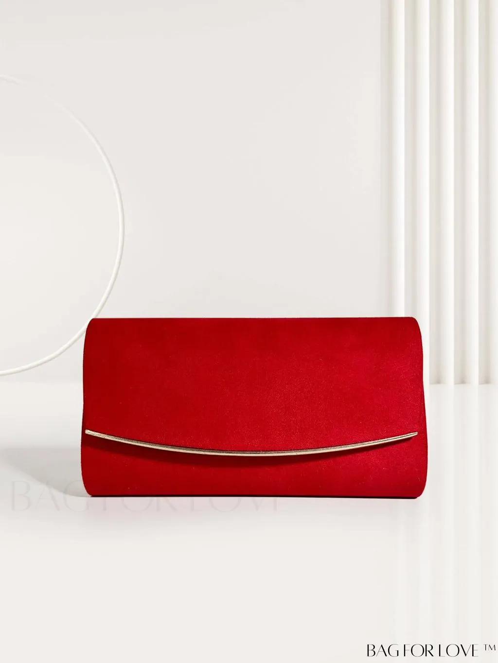 BagForLove - Minimalist Flap Envelope Bag with Contrast Binding in Petite Size