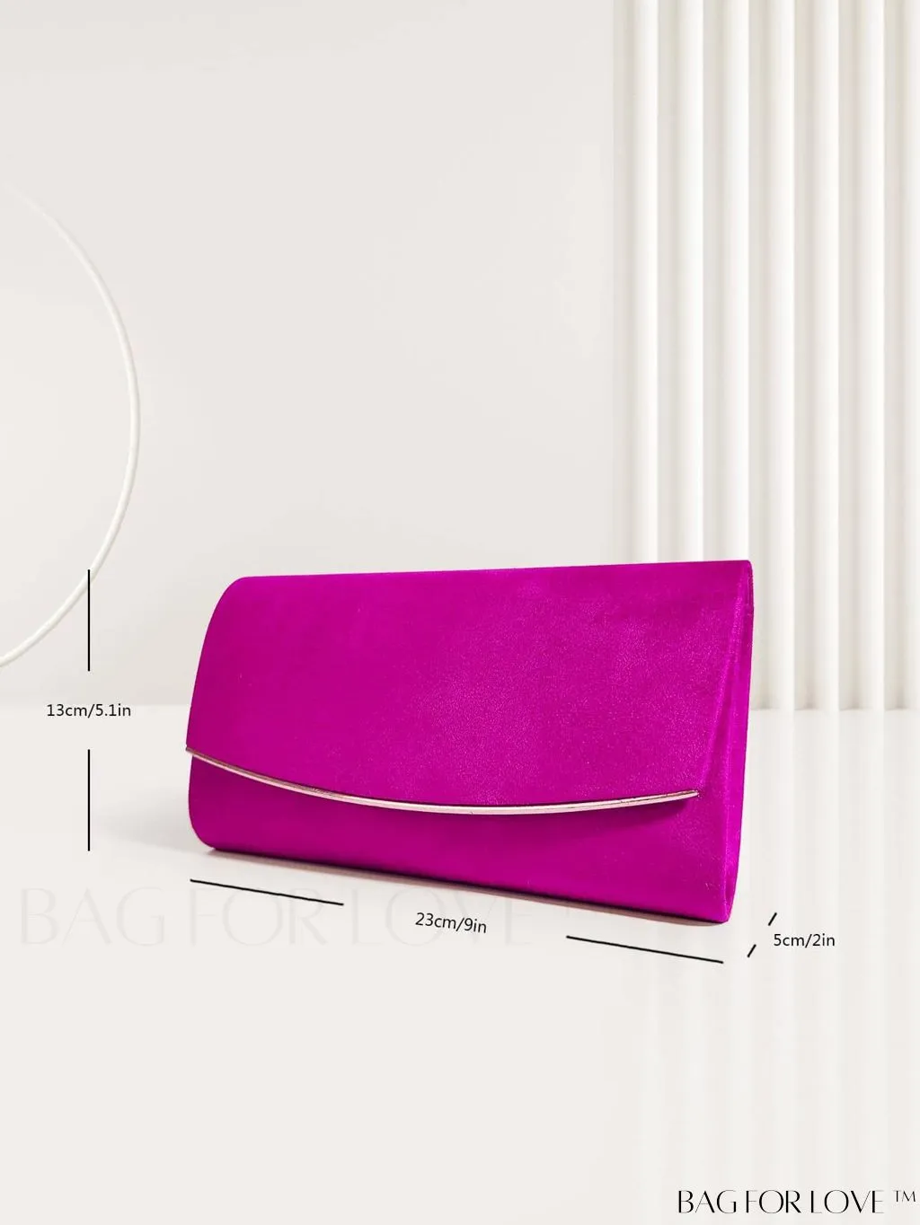 BagForLove - Minimalist Flap Envelope Bag with Contrast Binding in Petite Size