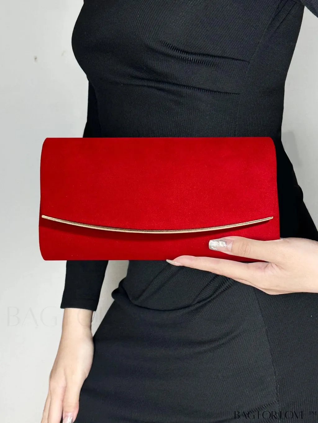 BagForLove - Minimalist Flap Envelope Bag with Contrast Binding in Petite Size