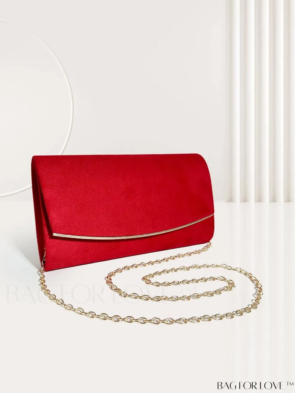 BagForLove - Minimalist Flap Envelope Bag with Contrast Binding in Petite Size